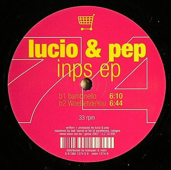 Lucio & Pep : Inps EP (12", EP)