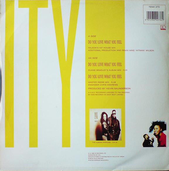 Inner City : Do You Love What You Feel (12", Single)