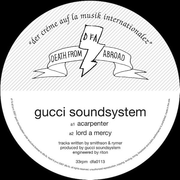 Gucci Soundsystem : Acarpenter (12")