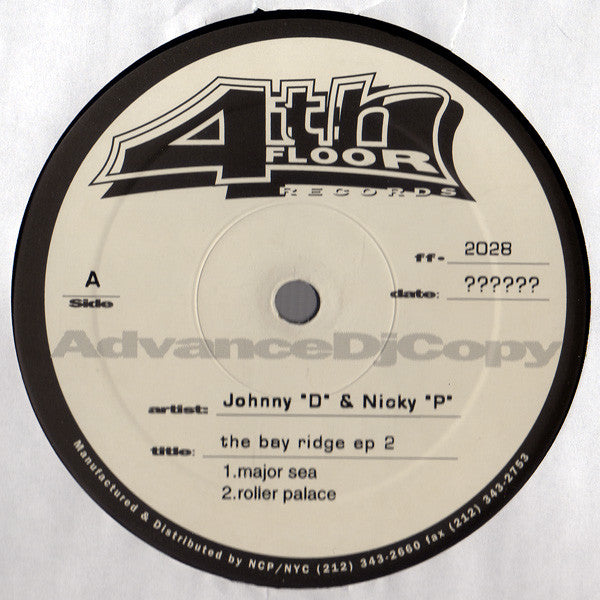 Johnny D & Nicky P : The Bay Ridge EP 2 (12", EP, Promo)