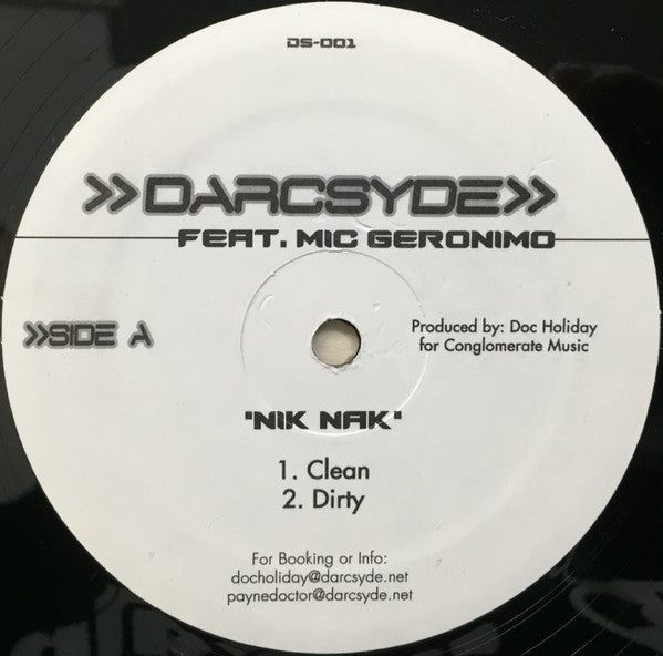 Darcsyde : Nik Nak / Stand 'Em Up (12")