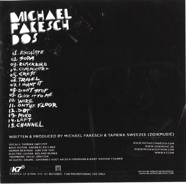 Michael Fakesch : Dos (CD, Album, Promo)