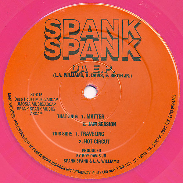 Spank Spank : Da EP (12", EP, Pin)