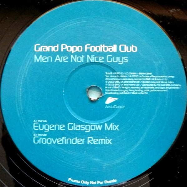 Grand Popo Football Club : Men Are Not Nice Guys (12", Promo, RE)