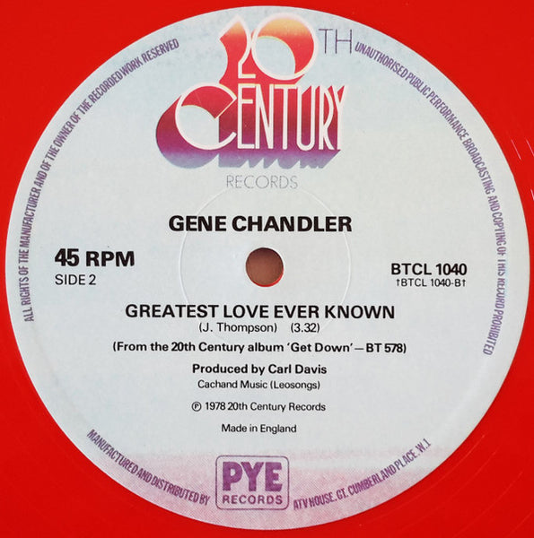 Gene Chandler : Get Down (12", Single, Ltd, Pin)