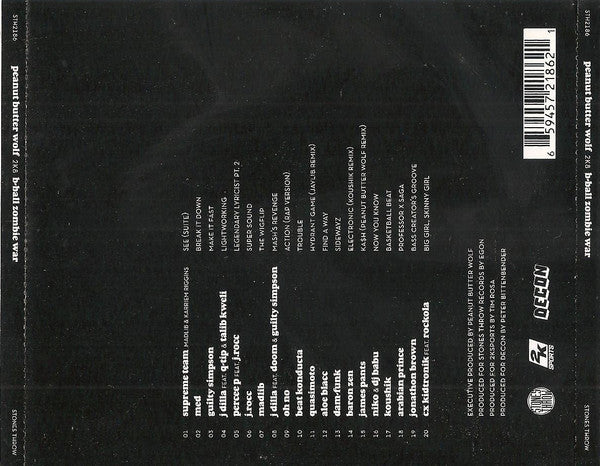 Peanut Butter Wolf : 2K8 B-Ball Zombie War (CD, Comp)