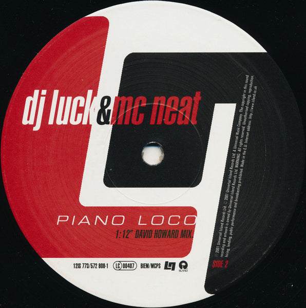 DJ Luck & MC Neat : Piano Loco (12")