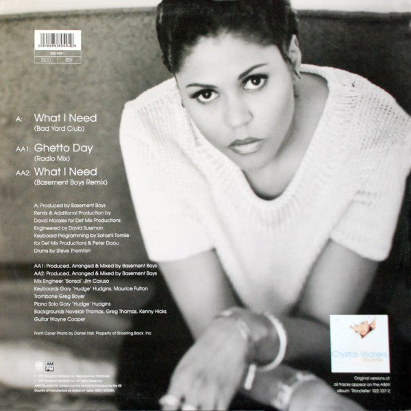 Crystal Waters : Ghetto Day / What I Need (12", Single)