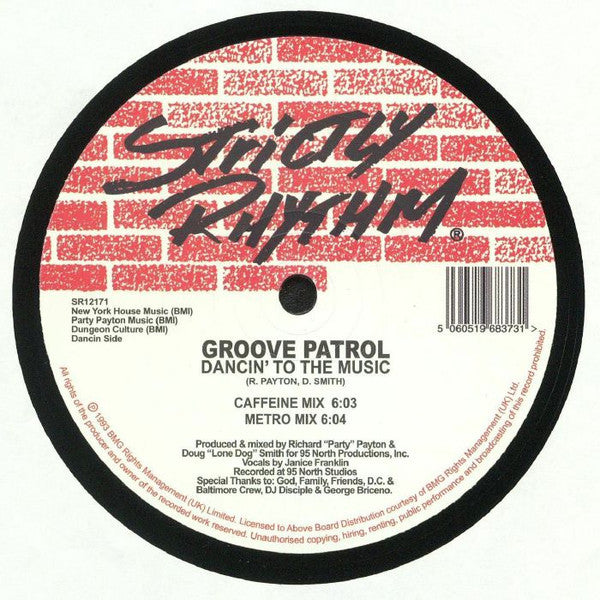Groove Patrol : Need Your Love / Dancin' To The Music (12", RE)