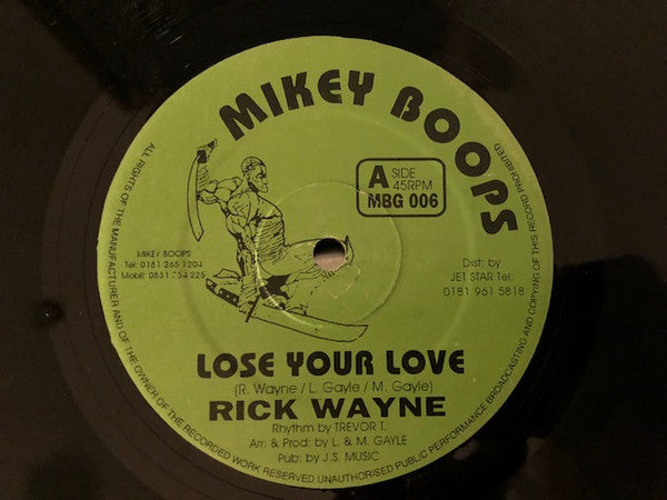 Rick Wayne : Lose Your Love (12")