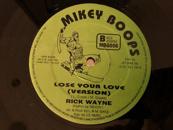 Rick Wayne : Lose Your Love (12")