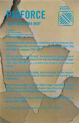 Pigforce : Doin' Jobz 4tha Mob (2x12", Single, Promo)