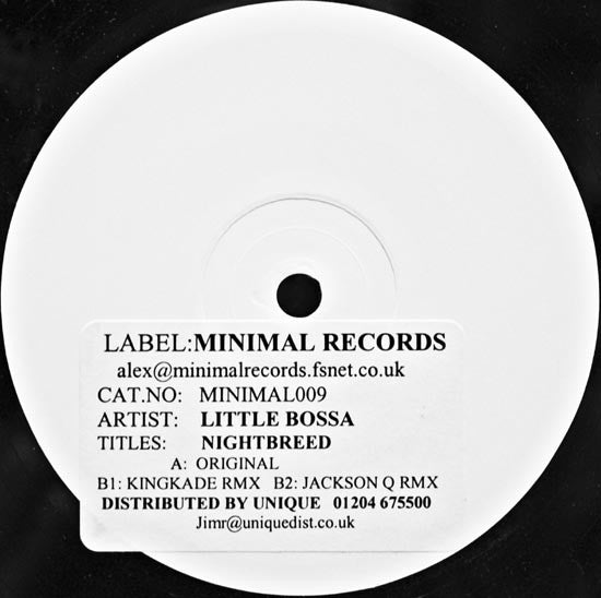 Little Bossa : Nightbreed (12", Promo, W/Lbl)