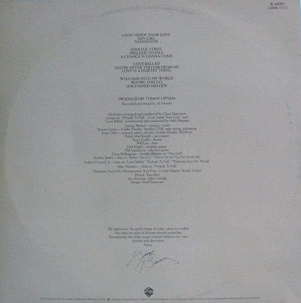 George Benson : Livin' Inside Your Love (2xLP, Album, Gat)