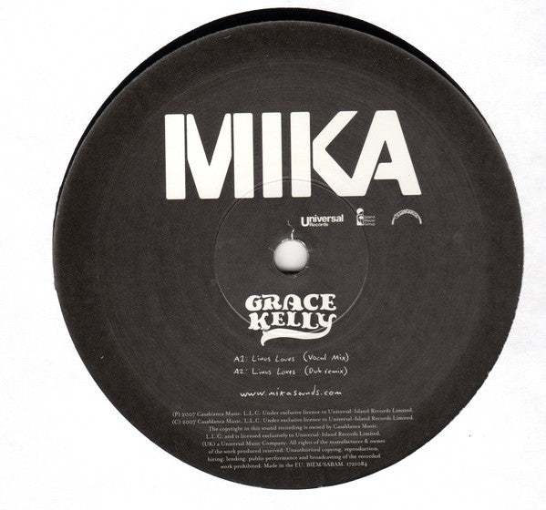 MIKA (8) : Grace Kelly (Remixes) (12")