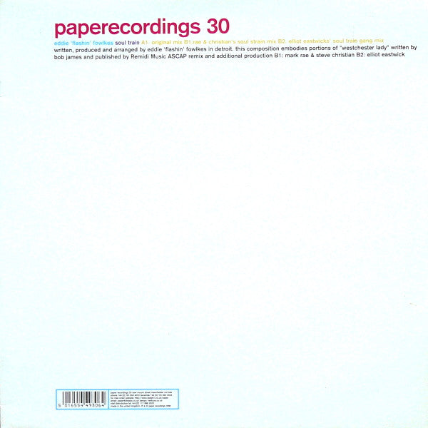 Eddie 'Flashin' Fowlkes* : Soul Train (12")