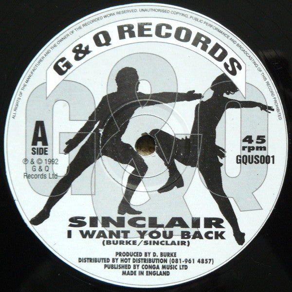 Sinclair : I Want You Back (12")
