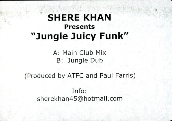 Shere Khan (10) : Jungle Juicy Funk (12", W/Lbl)