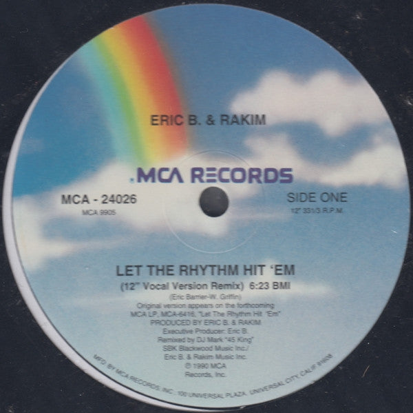 Eric B. & Rakim : Let The Rhythm Hit 'Em (12", RE)