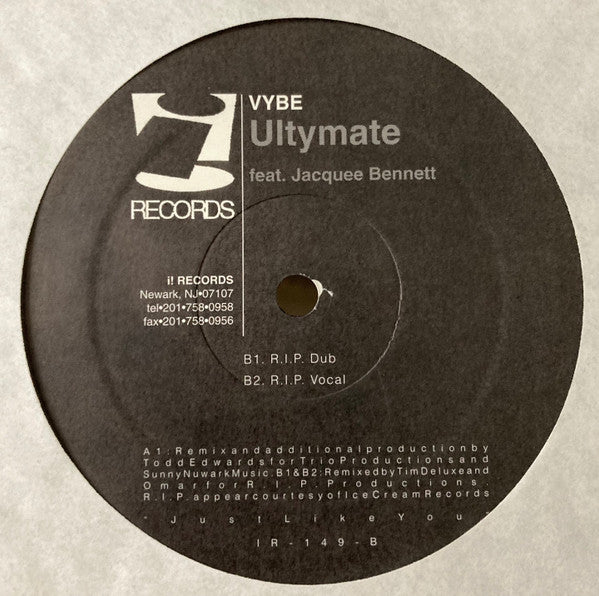 Ultymate Feat. Jacquee Bennett : Vybe (12")