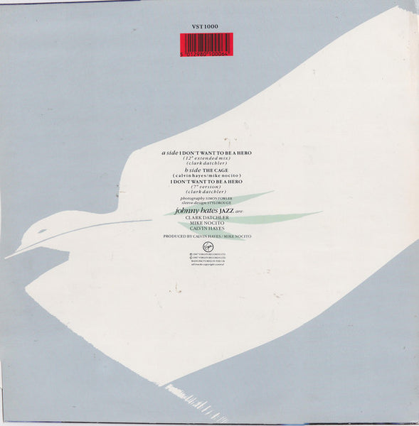 Johnny Hates Jazz : I Don't Want To Be A Hero (12", Single)