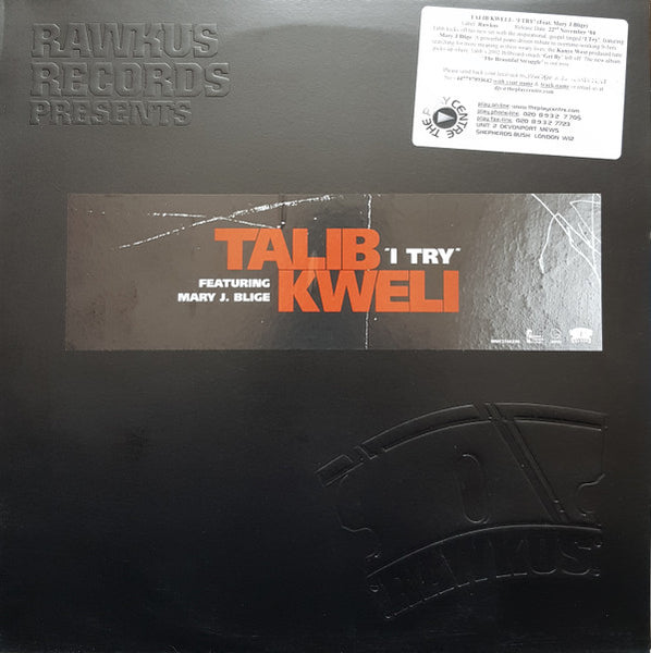 Talib Kweli : I Try (12", Promo)