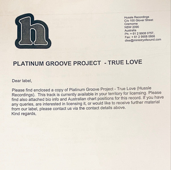 Platinum Groove Project : True Love (12")