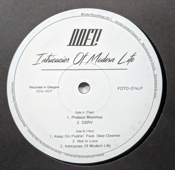 OOFT! : Intricacies Of Modern Life (2xLP, Ltd)