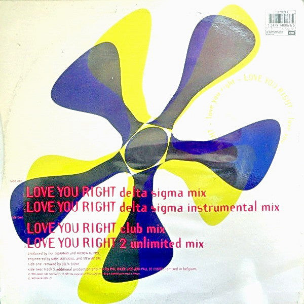 Euphoria (4) : Love You Right (12", Single)