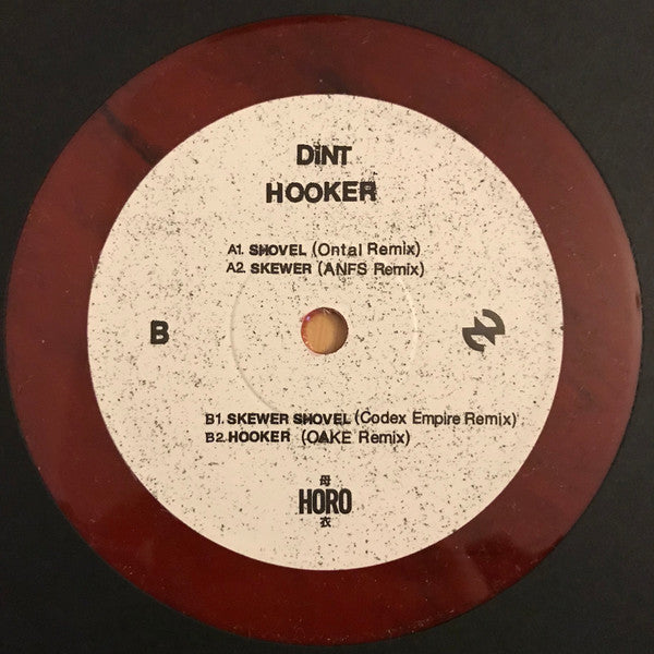 DiNT (2) : Hooker Remixed (12", EP, Ltd, Red)