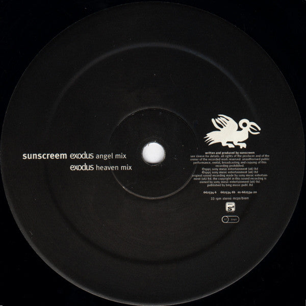 Sunscreem : Exodus (12")