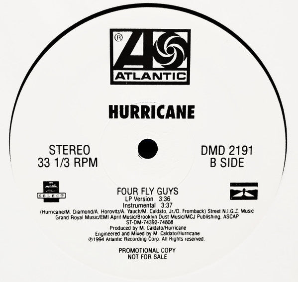 Coolio & 40 Thevz / Hurricane (2) : Dial A Jam / Four Fly Guys (12", Promo)