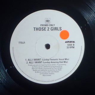 Those 2 Girls : All I Want (12", Promo)