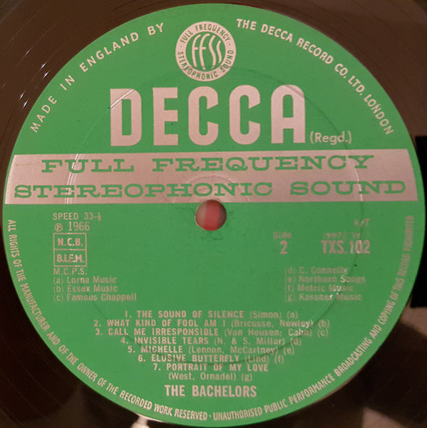 The Bachelors : Hits Of The 60's (LP, Album)