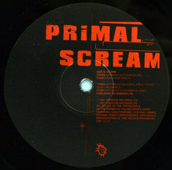 Primal Scream : Kowalski (12", Single)