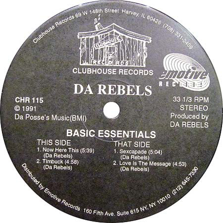 Da Rebels : Basic Essentials (12")