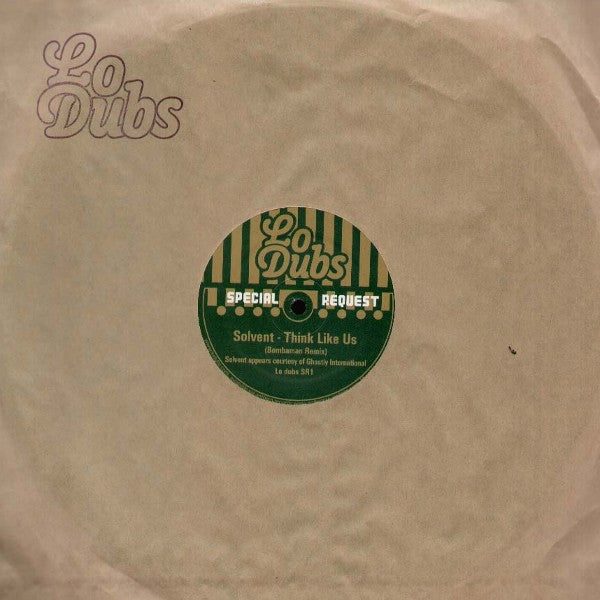 Solvent / Bombaman : Think Like Us (Bombaman Remix) / Rise Against (12")