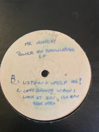 Mr. Monday : Power / Knowledge (12", Promo, W/Lbl)
