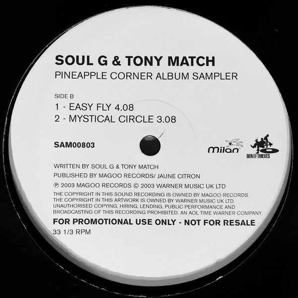 Soul G & Tony Match : Pineapple Corner Album Sampler (12", Promo)