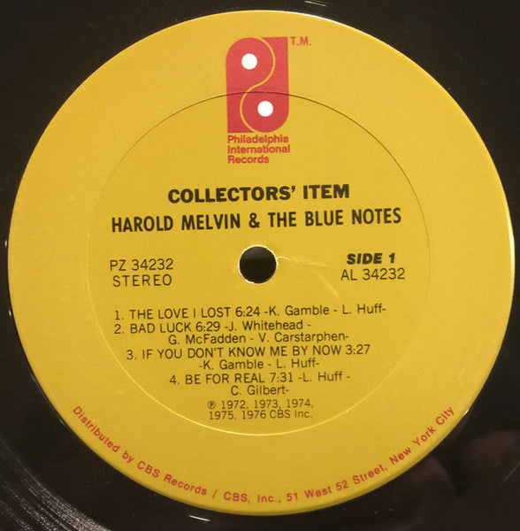 Harold Melvin & The Blue Notes* : Collectors' Item (LP, Comp, Ter)