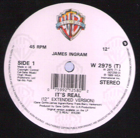 James Ingram : It's Real (12")