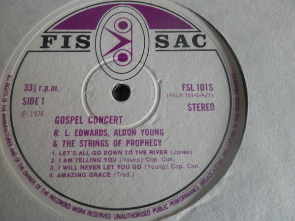 R.L. Edwards And The Strings Of Prophecy : Let's All Go Down The River (LP, Album)