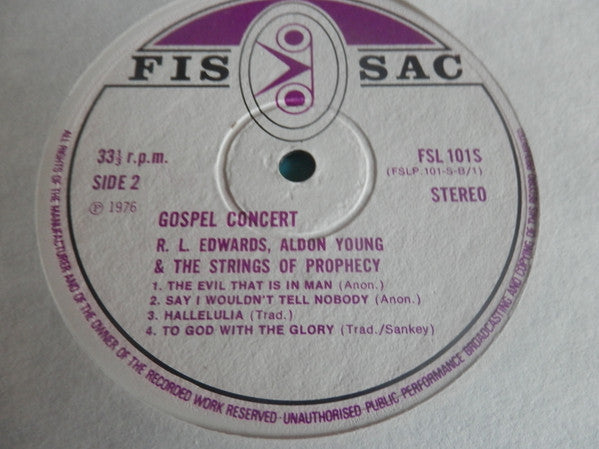 R.L. Edwards And The Strings Of Prophecy : Let's All Go Down The River (LP, Album)