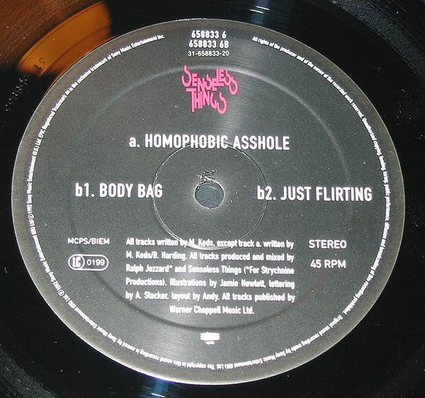 Senseless Things : Homophobic Asshole (12", Single)