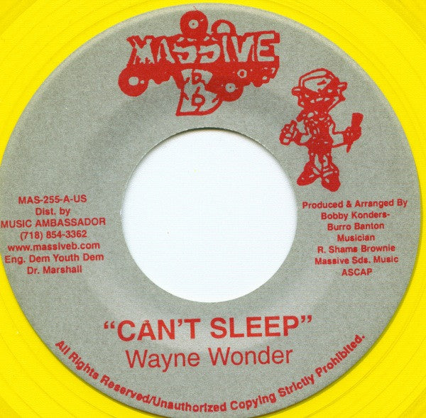 Wayne Wonder / Choppa Chop : Can't Sleep / Burn A Hypocrit (7", Yel)