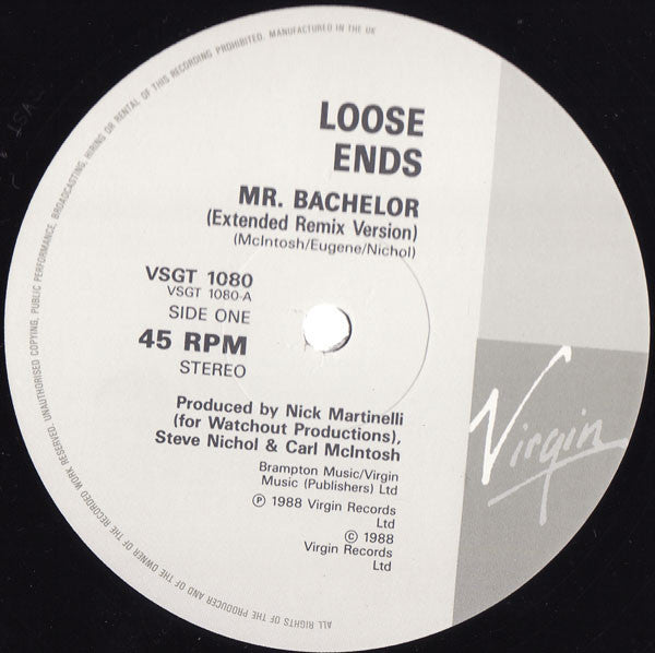 Loose Ends : Mr. Bachelor (12", Ltd, Gat)