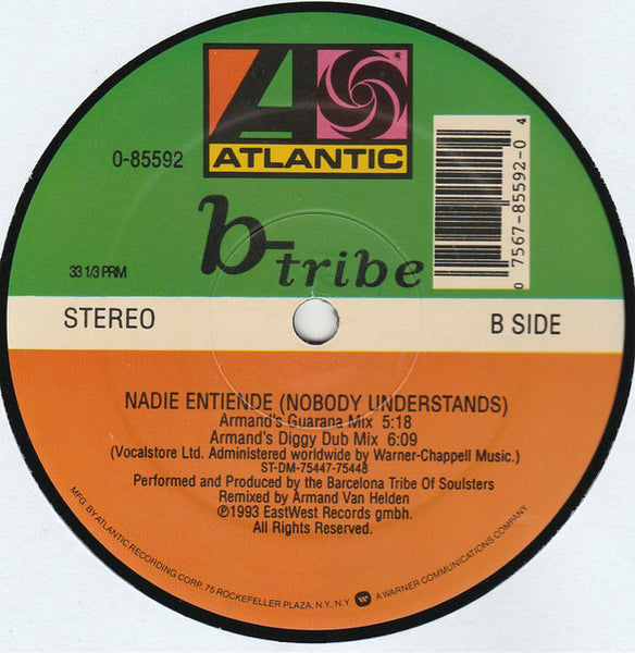 b-tribe : Nadie Entiende (Nobody Understands) (12")