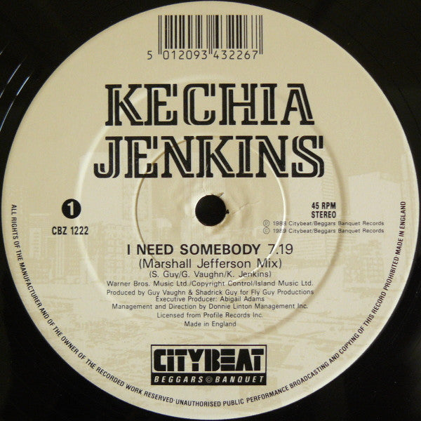 Kechia Jenkins : I Need Somebody (12")