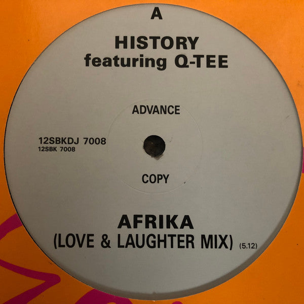 History Featuring Q-Tee : Afrika (12", Advance, Promo)