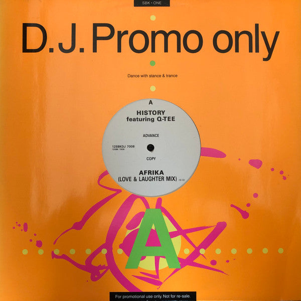 History Featuring Q-Tee : Afrika (12", Advance, Promo)
